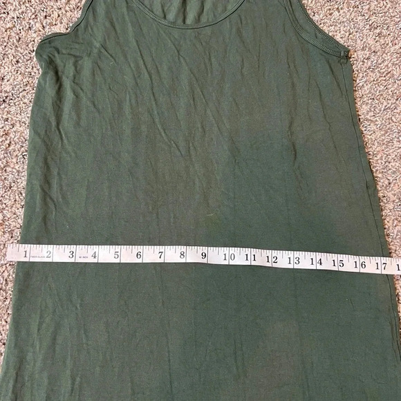 PHILOSOPHY OLIVE GREEN DRESS BODYCON SLEEVELESS SCOOP NECK SIZE MEDIUM - Picture 5 of 7